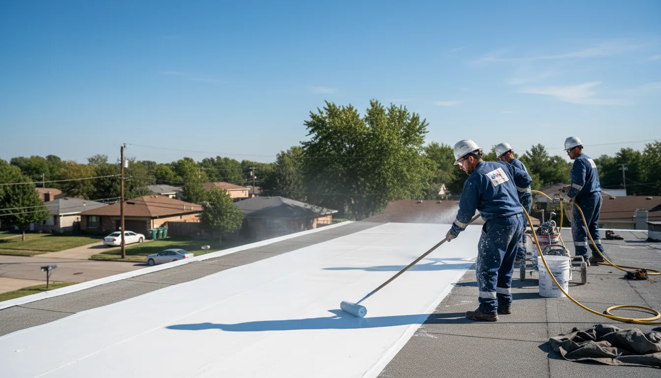 Commercial roof coating in East Falmouth, MA near me